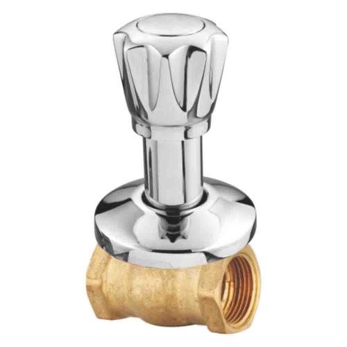 FLUSH COCK 25MM HALF TURN ( BRASS)